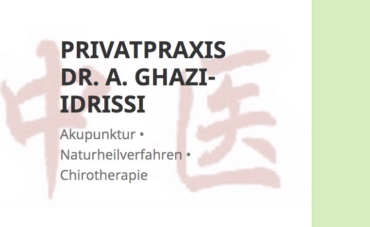 Screenshot Webseite Dr. Ghazi