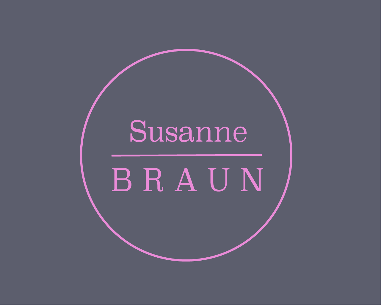 Logo Website Susanne Braun, Namen im Kreis